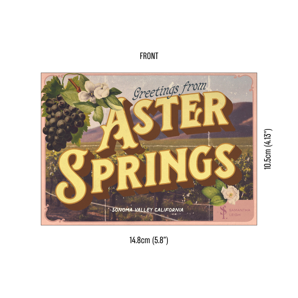 Aster Springs Postcard