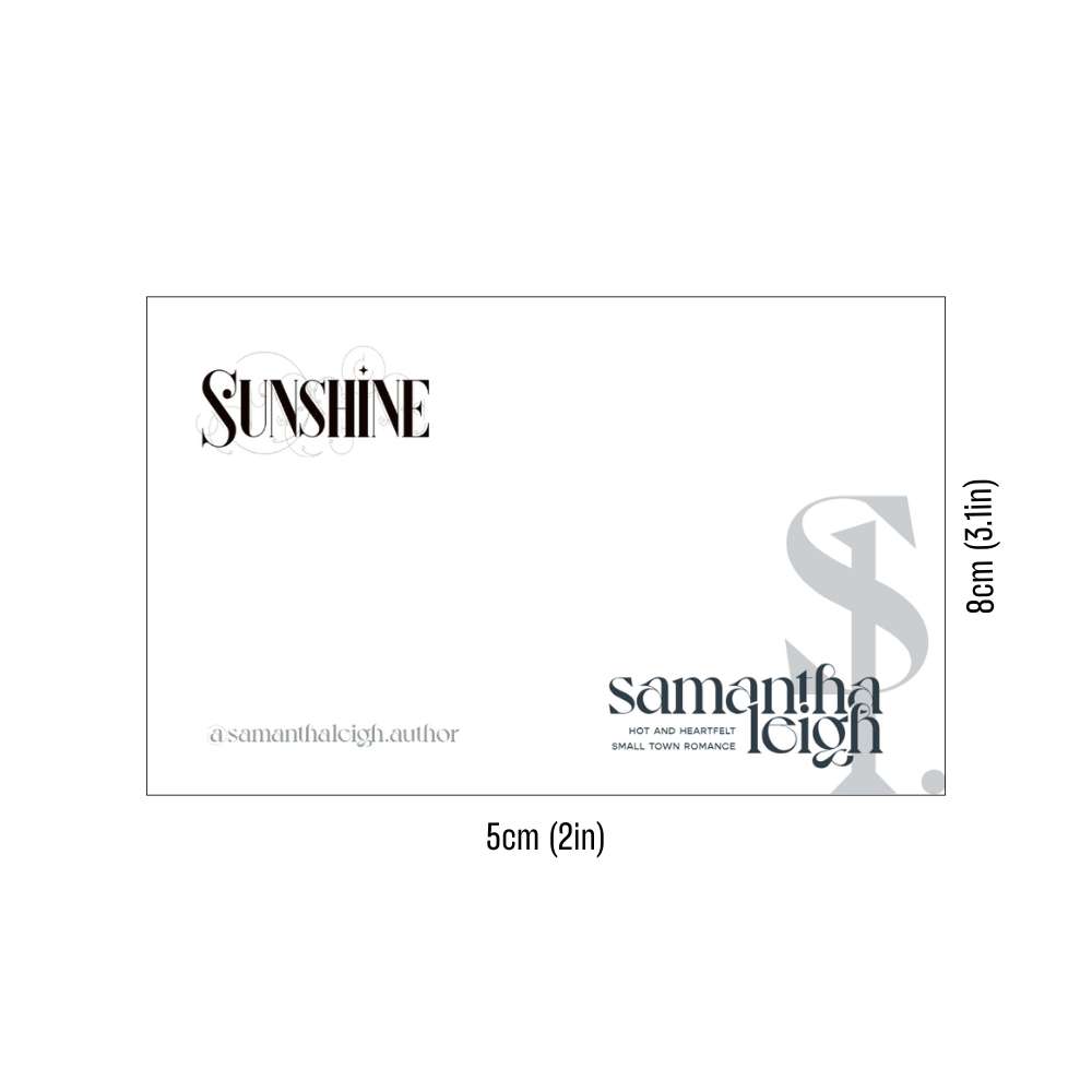 Sunshine (Aster Springs #2) Signed Bookplate